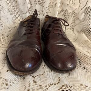 Mario Bruni Men's US 8.5 Brown Leather Oxfords Shoes